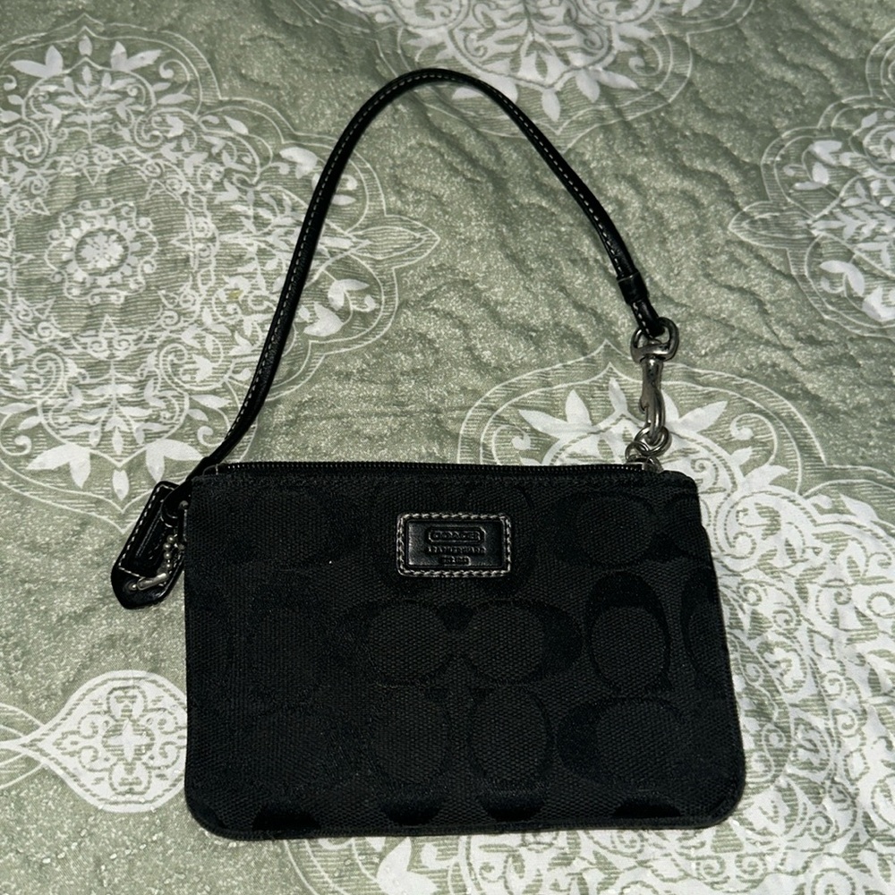 Coach Black wristlet